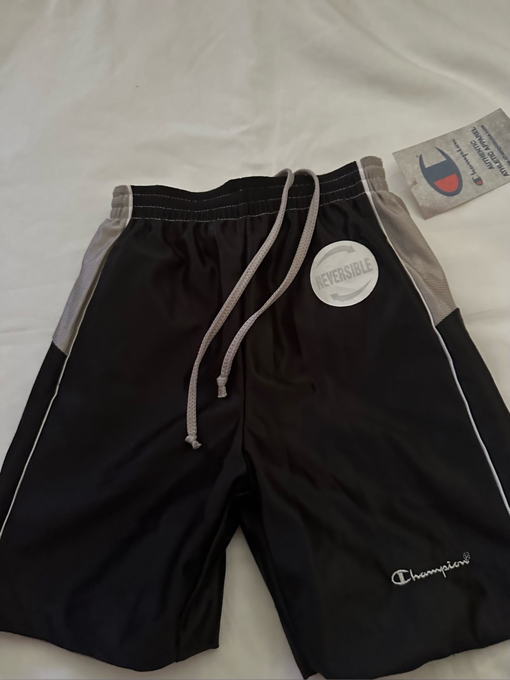 Champion 3T Reversible Athletic Shorts NWT Black Gray Toddler